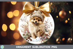 GorgeousDogs 01 Winter Knit Hat Ornament design.