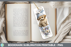 GorgeousDogs 01 Winter Knit Hat Bookmark design.