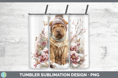 GorgeousDogs 01 Winter Knit Hat Tumbler design.