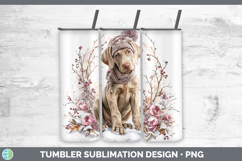 GorgeousDogs 01 Winter Knit Hat Tumbler design.