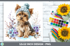 GorgeousDogs 01 Winter Knit Hat Paper Backgrounds design.