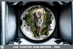 GorgeousDogs 02 3D Hole Car Coaster design.