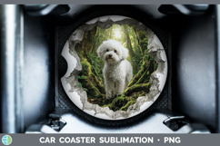 GorgeousDogs 02 3D Hole Car Coaster design.