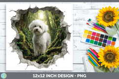 GorgeousDogs 02 3D Hole Paper Backgrounds design.