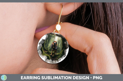 GorgeousDogs 02 3D Hole Round Earrings design.