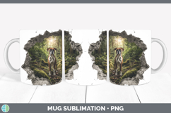 GorgeousDogs 02 3D Hole Mug Wrap design.