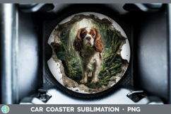 GorgeousDogs 02 3D Hole Car Coaster design.