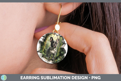 GorgeousDogs 02 3D Hole Round Earrings design.