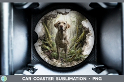 GorgeousDogs 02 3D Hole Car Coaster design.