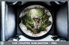 GorgeousDogs 02 3D Hole Car Coaster design.