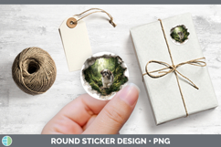 GorgeousDogs 02 3D Hole Stickers design.