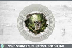 GorgeousDogs 02 3D Hole Wind Spinner design.