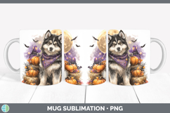 GorgeousDogs 02 Bandana Halloween Mug Wrap design.