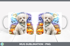 GorgeousDogs 02 Bandana Halloween Mug Wrap design.