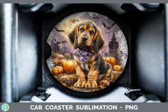 GorgeousDogs 02 Bandana Halloween Car Coaster design.