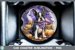 GorgeousDogs 02 Bandana Halloween Car Coaster design.