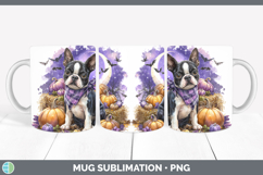GorgeousDogs 02 Bandana Halloween Mug Wrap design.