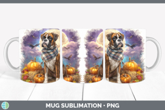 GorgeousDogs 02 Bandana Halloween Mug Wrap design.