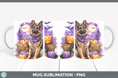 GorgeousDogs 02 Bandana Halloween Mug Wrap design.