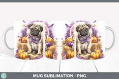 GorgeousDogs 02 Bandana Halloween Mug Wrap design.