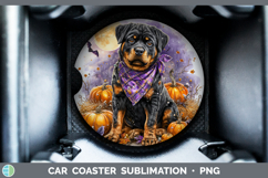 GorgeousDogs 02 Bandana Halloween Car Coaster design.