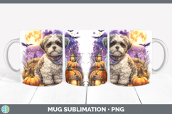 GorgeousDogs 02 Bandana Halloween Mug Wrap design.