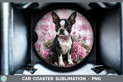 GorgeousDogs 02 Checker Valentine Car Coaster design.