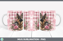 GorgeousDogs 02 Checker Valentine Mug Wrap design.