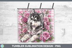 GorgeousDogs 02 Checker Valentine Tumbler design.