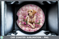 GorgeousDogs 02 Checker Valentine Car Coaster design.