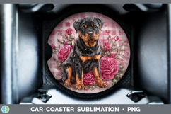 GorgeousDogs 02 Checker Valentine Car Coaster design.