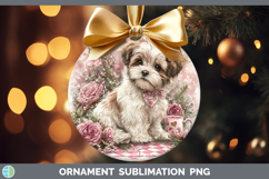 GorgeousDogs 02 Checker Valentine Ornament design.