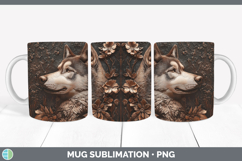 GorgeousDogs 02 Copper Relief Mug Wrap design.