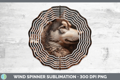 GorgeousDogs 02 Copper Relief Wind Spinner design.