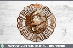 GorgeousDogs 02 Copper Relief Wind Spinner design.