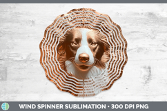 GorgeousDogs 02 Copper Relief Wind Spinner design.