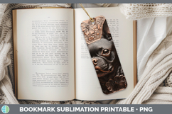 GorgeousDogs 02 Copper Relief Bookmark design.