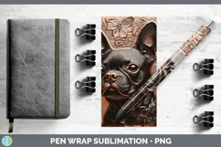 GorgeousDogs 02 Copper Relief Pen Wrap design.