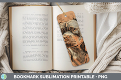 GorgeousDogs 02 Copper Relief Bookmark design.