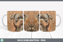 GorgeousDogs 02 Copper Relief Mug Wrap design.