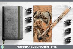 GorgeousDogs 02 Copper Relief Pen Wrap design.