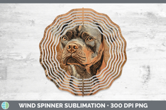 GorgeousDogs 02 Copper Relief Wind Spinner design.