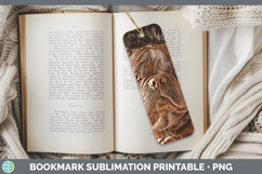 GorgeousDogs 02 Copper Relief Bookmark design.