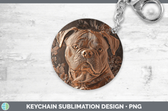 GorgeousDogs 02 Copper Relief Keychain design.