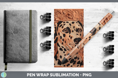 GorgeousDogs 02 Copper Relief Pen Wrap design.