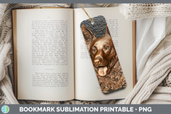 GorgeousDogs 02 Copper Relief Bookmark design.