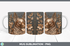 GorgeousDogs 02 Copper Relief Mug Wrap design.