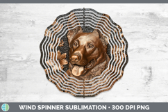 GorgeousDogs 02 Copper Relief Wind Spinner design.