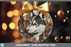 GorgeousDogs 02 Copper Relief Ornament design.