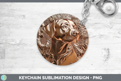 GorgeousDogs 02 Copper Relief Keychain design.